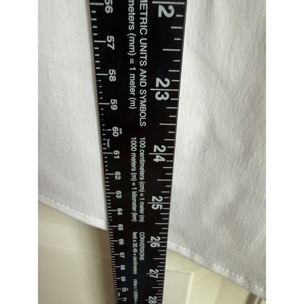 Apt 9 Essentials Womens White Wrinkle Resistant Button Down Shirt Size 10 NEW - Picture 7 of 8